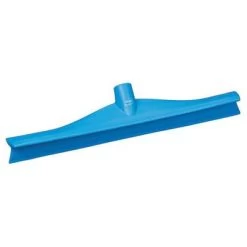 Vikan Single Blade Rubber Floor Squeegee Head, 16 Inch, Blue