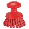 Vikan Stiff Bristle Round Scrub Brush, 5 Inch, Red