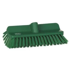 Vikan Stiff Bristle High/Low Deck Scrub Brush Head, 5 X 10 Inch, Green