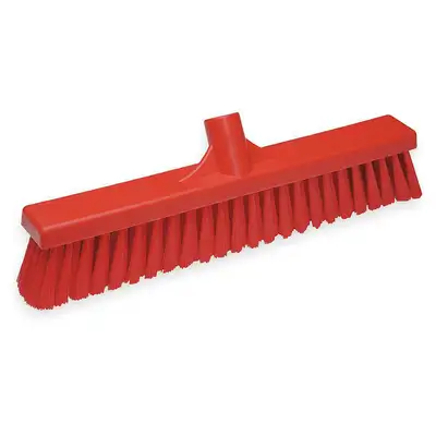 Vikan Stiff Bristle Medium Duty Floor Broom Head, 2 X 16 Inch, Red 1 Vikan Stiff Bristle Medium Duty Floor Broom Head, 2 X 16 Inch, Red