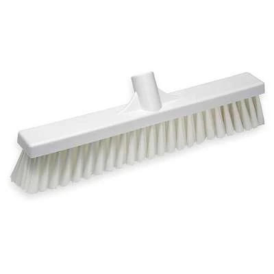 Vikan Stiff Bristle Medium Duty Floor Broom Head, 2 X 16 Inch, White 1 Vikan Stiff Bristle Medium Duty Floor Broom Head, 2 X 16 Inch, White