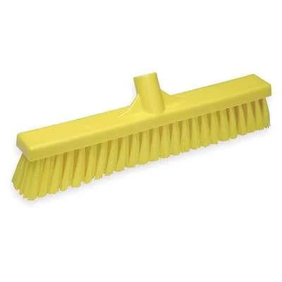 Vikan Stiff Bristle Medium Duty Floor Broom Head, 2 X 16 Inch, Yellow 1 Vikan Stiff Bristle Medium Duty Floor Broom Head, 2 X 16 Inch, Yellow