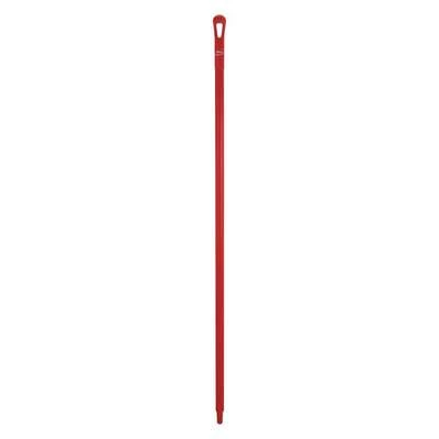 Vikan Color Coded Handle: Threaded, European, Polypropylene, 59 In Lg, 1 1/4 In Dia, Red 1 Vikan Color Coded Handle: Threaded, European, Polypropylene, 59 In Lg, 1 1/4 In Dia, Red