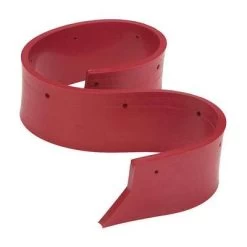 Tennant Replacement Squeegee Blade: Rubber, Red, FDA Compliant, Straight Blade