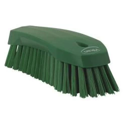 Vikan Stiff Bristle Hand Scrub Brush, 7.5 X 2.5 Inch, Green