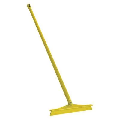 Vikan 20 Inch Double Blade Rubber Floor Squeegee Head With 51 Inch Polypropylene Handle, Yellow 1 Vikan 20 Inch Double Blade Rubber Floor Squeegee Head With 51 Inch Polypropylene Handle, Yellow
