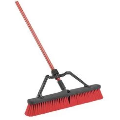 Libman Broom W/Handle And Brace, 24" Block