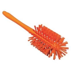 Vikan Extra Stiff Bristle Bottle Brush, 16.9 X 3.5 X 3.5 Inch, Orange