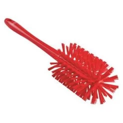 Vikan Extra Stiff Bristle Bottle Brush, 16.9 X 3.5 X 3.5 Inch, Red