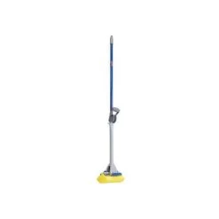 Quickie Screw On Sponge Wet Mop Head And Handle, Yellow, 48" Handle Length