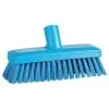 Vikan Stiff Bristle Compact Wall/Deck Scrub Brush Head, 9 X 3 Inch, Blue