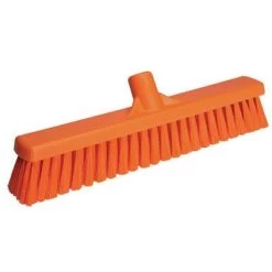 Vikan Stiff Bristle Medium Duty Floor Broom Head, 2 X 16 Inch, Orange