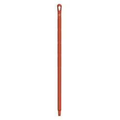 Vikan Heavy Duty Plastic Handle For Broom, Squeegee, Or Scraper, 59 Inch, Red