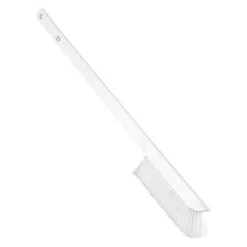 Vikan Ultra Slim, Long Handled Cleaning Scrub Brush, .6 X 23.6 Inch, White