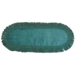 Dust Mop: Microfiber, 18 In Lg, Launderable, 5 In Dp, Pad End