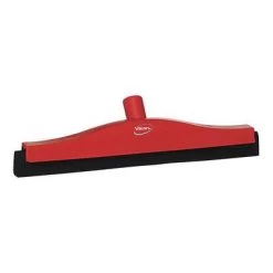 Vikan Double Blade Foam Floor Squeegee Head, 16 Inch, Red