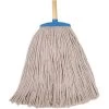 Tough Guy Cotton String Wet Mop Head And Handle, Screw On, Beige, 60" Handle Length