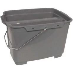 Tough Guy Pail: 4 1/4 Gal Bucket Capacity, Plastic, Gray