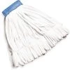 Rubbermaid Wet Mop: Cotton, 28 Oz. Dry Wt, 5 In Headband Size, White, Launderable
