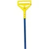 Tough Guy Wet Mop Handle, Side Gate Mop Connection Type, Blue, Fiberglass, 60" Handle Length