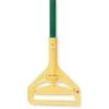 Tough Guy Wet Mop Handle, Side Gate Mop Connection Type, Green, Fiberglass, 60" Handle Length