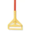 Tough Guy Wet Mop Handle, Side Gate Mop Connection Type, Red, Fiberglass, 60" Handle Length