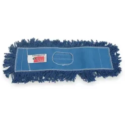 Tough Guy Dust Mop: Cotton, 48 In Lg, Launderable, 5 In Dp, Cut End