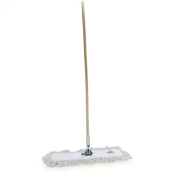 Tough Guy Dust Mop Kit: Cotton, 5 In Dp, Wood, 60 In Handle Lg, Cut End