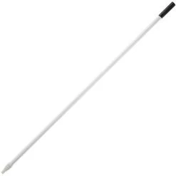 Tough Guy Broom Handle: Threaded, Std, Fiberglass, 60 In Lg, 1 In Dia, Spray Coating, White