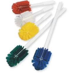Bottle Brush: Polyester Bristles, Plastic Handle, 6 1/2 In Brush Lg, 9 1/2 In Handle Lg