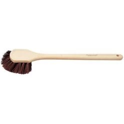 Ability One Chassis Brush: Medium, Foam, 3 1/8 In Brush Lg, 20 In Handle Lg, 2 1/2 In Head Wd, Brown