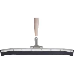 Tough Guy 36"W Curved Neoprene Floor Squeegee With Handle, Black