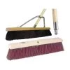 Tough Guy 60" Heavy-Duty Push Broom With Synthetic, Brown Bristles