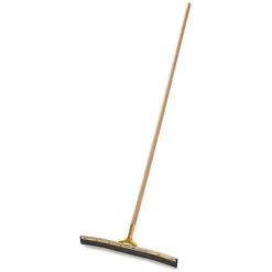Rubbermaid 24"W Curved Rubber Floor Squeegee With Handle, Black