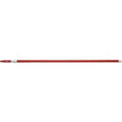 Vikan Aluminum Telescopic Handle For Broom, Squeegee, Or Scraper, 62-113 Inches, Red