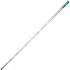 Unger Floor Squeeguee Handle Acme: 58 In L, Aluminum, Threaded, Green/Silver