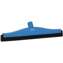 Vikan Double Blade Foam Floor Squeegee Head, 16 Inch, Blue