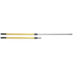 Rubbermaid Telescopic Wet Mop Handle, Quick Connect Mop Connection Type, Yellow, Aluminum, 41" To 72" Handle Le