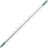Tough Guy Color Coded Handle: 49 57/64 In Broom Handle L, Acme Thread, Green, Aluminum