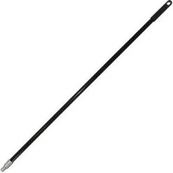 Carrand Handle: 60 In Broom Handle L, Acme Thread, Black, Steel, Polypropylene