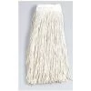 Ability One Wet Mop: Cotton, 24 Oz Dry Wt, White, Quick Change Connection, Launderable, Cut Mop End