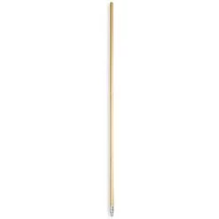 Ability One Handle: 60 In Broom Handle Lg, Acme Thread, Natural Wood, Wood