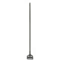 Ability One Wet Mop Handle, Screw On Mop Connection Type, Black, Plastic, 60" Handle Length