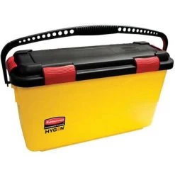 Rubbermaid 7 Gal. Yellow Polypropylene Disinfectant Mop Bucket With Lid, 1 EA