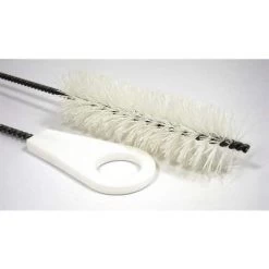 Pipe Brush: Nylon Bristles, Plastic Handle, 2 In Brush Dia., 5 In Brush Lg, White