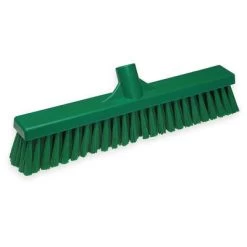 Vikan Stiff Bristle Medium Duty Floor Broom Head, 2 X 16 Inch, Green