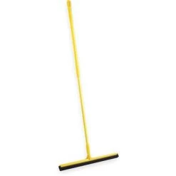 Vikan 28 Inch Double Blade Foam Floor Squeegee Head With 51 Inch Fiberglass Handle, Yellow
