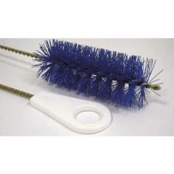 Pipe Brush: Nylon Bristles, Plastic Handle, 2 In Brush Dia., 5 In Brush Lg, Blue