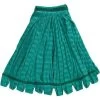 Rubbermaid Wet Mop: Microfiber, 22 Oz. Dry Wt, 1 In Headband Size, Green