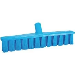 Vikan Wide Bristle, Medium Push Broom, 2 X 16 Inch, Blue